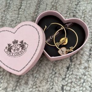 Juicy Couture gold hoops